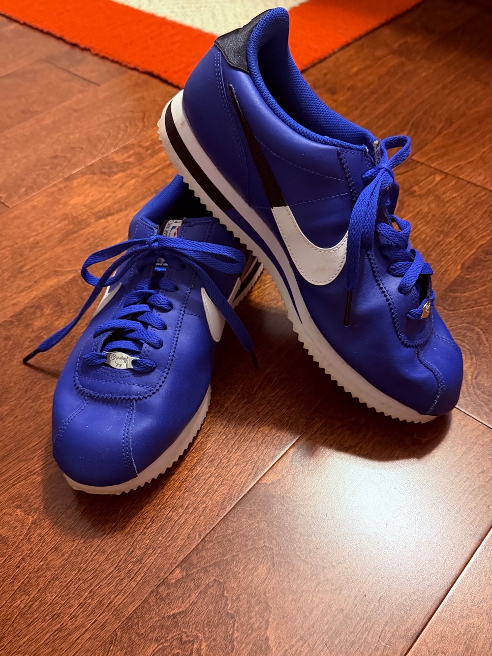 Nike Men’s Blue and White Classic Cortez Sneakers